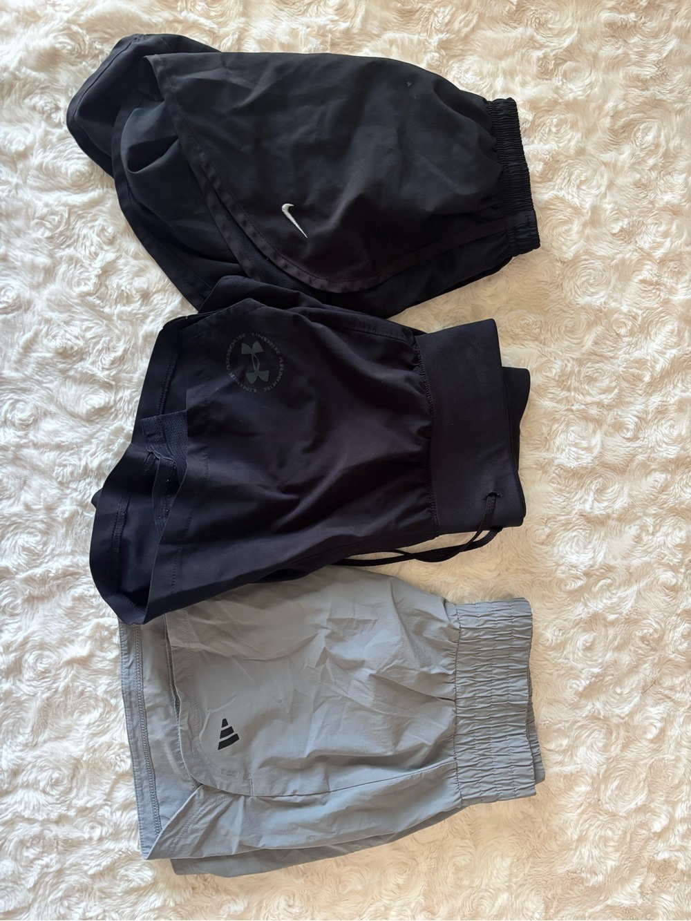 Bundle of 3 shorts. Nike, Under Armor, adidas